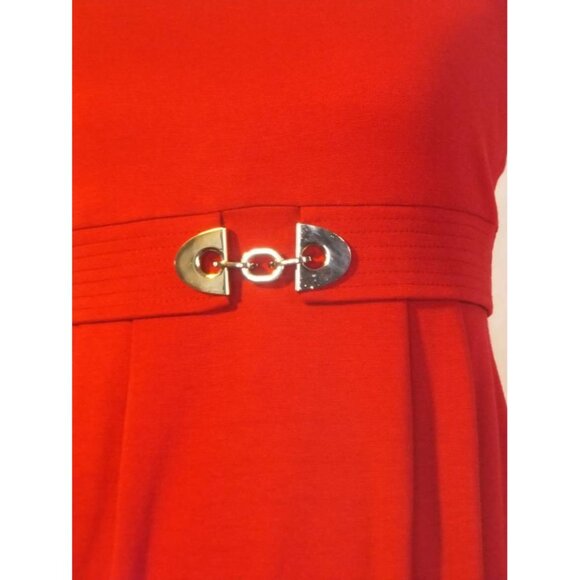 🆕 MUSE Classic Ponte Knit Dress Red 6 - Picture 10 of 10